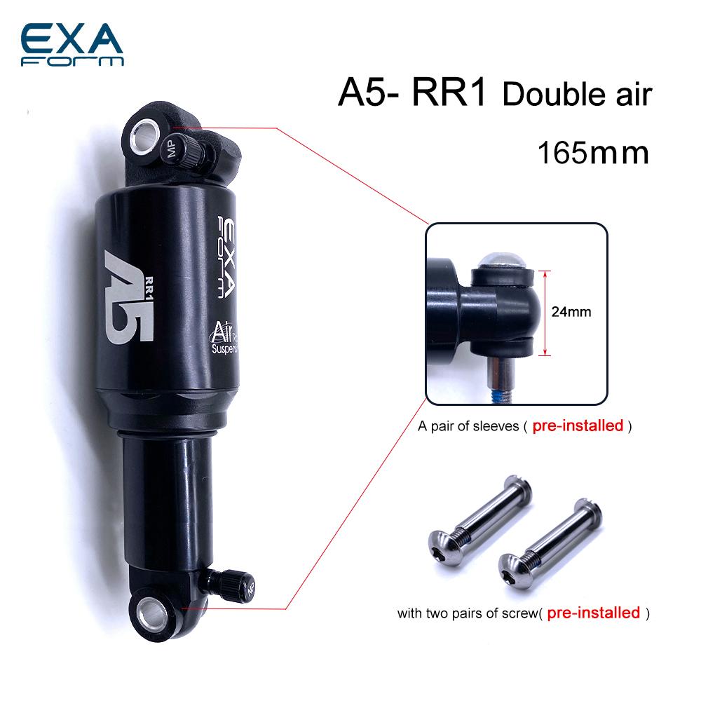 KS A5-RR1 Dual / Solo Air Rear Shock A5 RE double single air chamber pressure mountain rear shock absorber 125 150 165mm