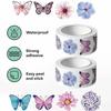 Colorful Butterfly Flower Shaped Stickers, Sealing Stickers, Decorative Gift Boxes Adhesive Labels Stationery