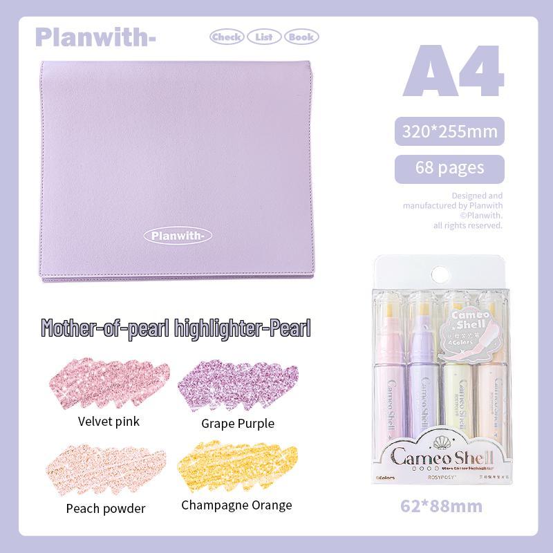 A4 Mind Map Loose-Leaf Binder for Graduate Exams with B5 Refill, Top-Bound Notebook