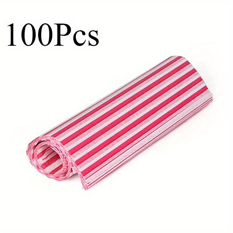 

100Pcs Colorful Patterned Greaseproof Paper Food Wrapping Paper Wax Paper for Baking Sandwiches Hamburgers Snack Basket Liners