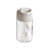 Japanese Style Glass Seasoning Jar with Spoon Lid