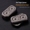 Owl Card Pusher Metal Fidget Spinner with Magnetic Snap and Decompression Features