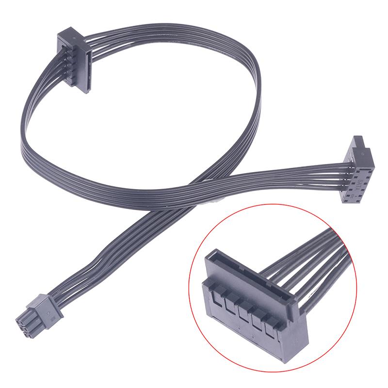 Mini 6 Pin To 2Sata Hhd Ssd Power Supply Cable Optical Drive Power Cord For Dell