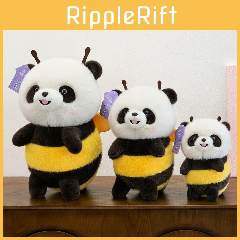 Cute Turned Panda Bee Plush Toy Cartoon Kid Sleep Accompany Girl Holiday Gift