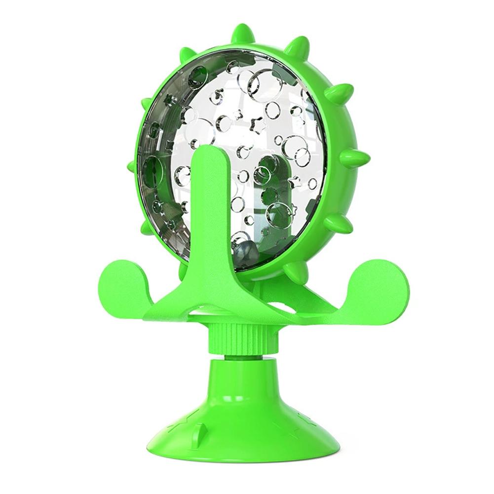 

360° Wheel Interactive Pet Puzzle Feeder Toy Slow Feeder for Cats and Dogs with Strong Suction Cup