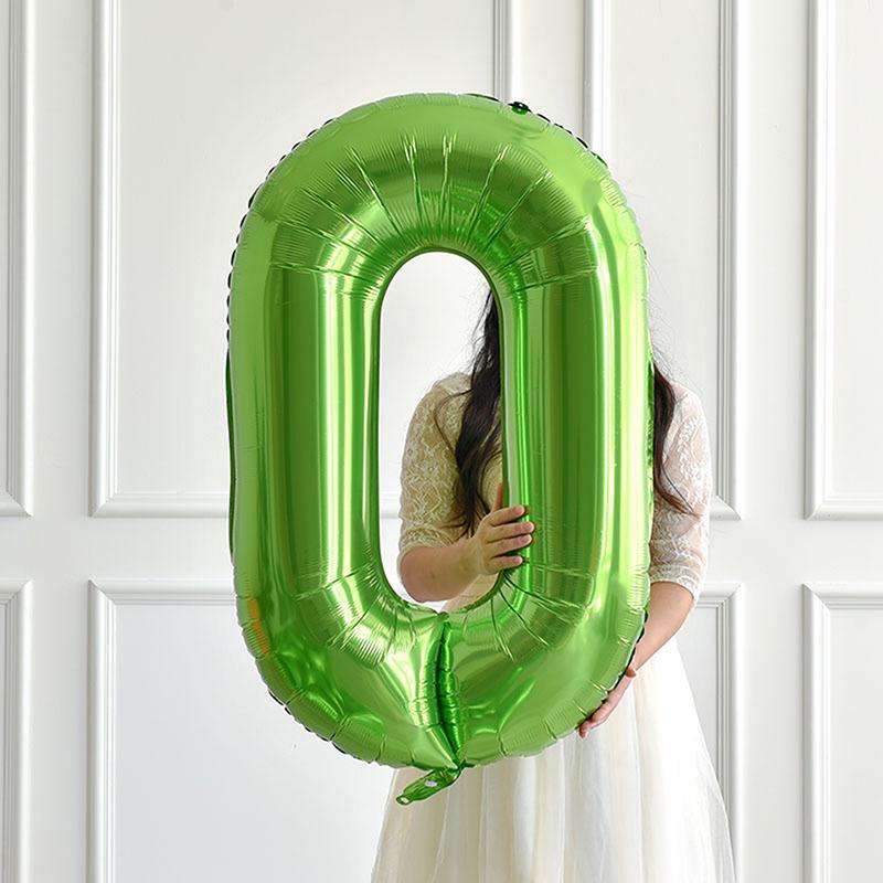 Fruit Green Number Balloon Foil Balloon Party Dress Up Wedding Decoration Birthday Balloon Party Balloons