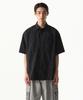 [City Leisure] Lightweight Nylon Oversized Short Sleeve Shirt [Black]