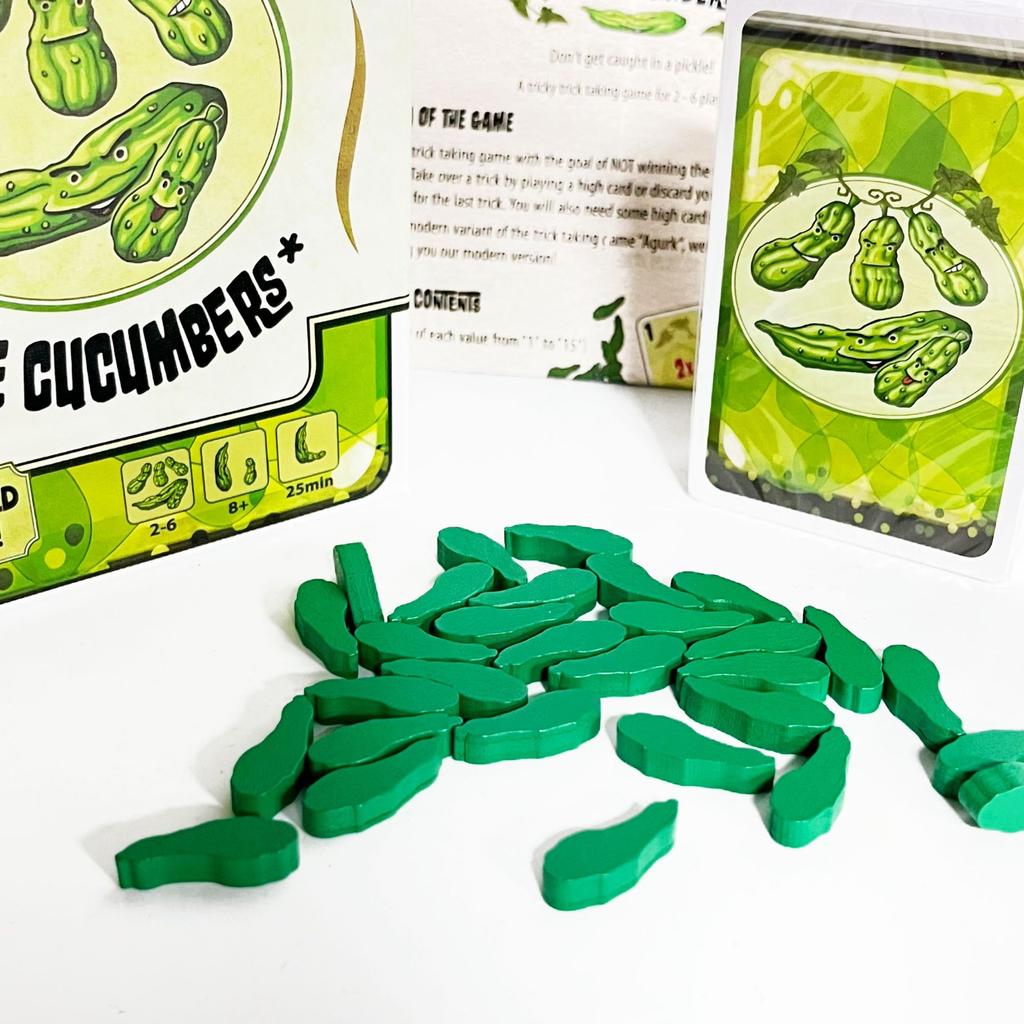 Five Cucumbers Trick Taking Card Game Competitive Play 2-6 Players, 30+ Mins