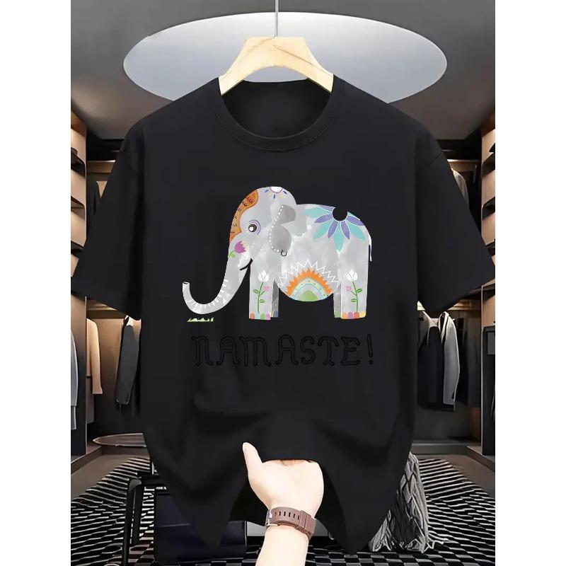 European Size Summer Men's Fashion Graphic Short-Sleeve Letter Print T-Shirt