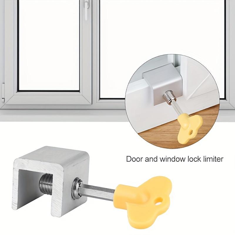 Door And Window Limit Clamps Sliding Window Locks with Protective Pad Key Lock Sliding Window Locks Sliding Window Locks