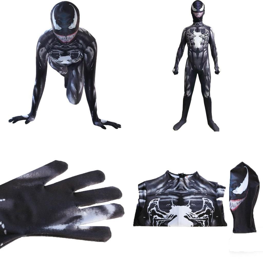 Venom Spider-man Cosplay Kostüm Jumpsuit Mit Exquisitem Design Und Atmungsaktivem Stoff Für Kinder Und Erwachsene