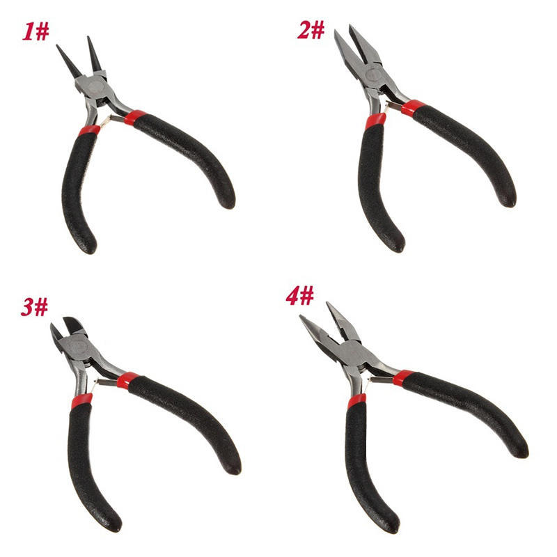 1/8pcs Jewellery DIY Making Beading Mini Pliers Tools Kit Set Round Flat Long Nose