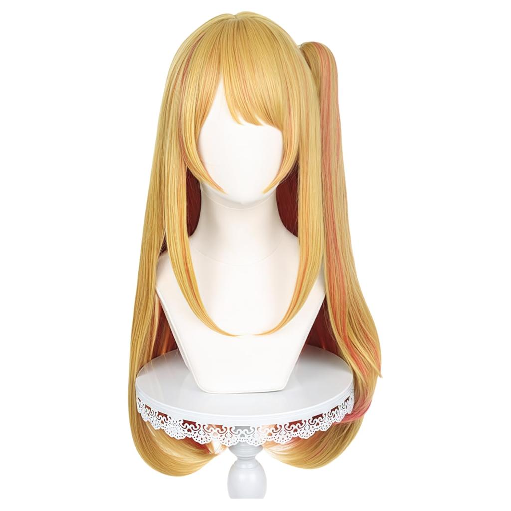 Sizuuenn Oshi No Ko Ruby Hoshino Wig, Heat-Resistant, Cosplay Wig with Net, Perfect for Events, School Festivals, Cultural Festivals, and Photo Shoots