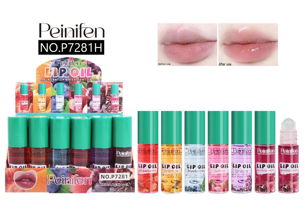Pfirsich Rollerball Lippenöl: Farbloser, Feuchtigkeitsspendender, Pflegender Lipgloss