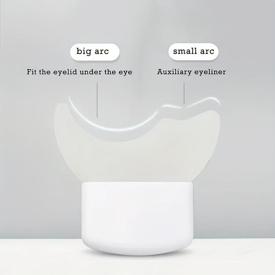 3 pcs Eyebrow Line Eyelash Helper Crescent Shaper Multi-Function Makeup Tools for Beginners Eyeshadow Palette Contour Brush