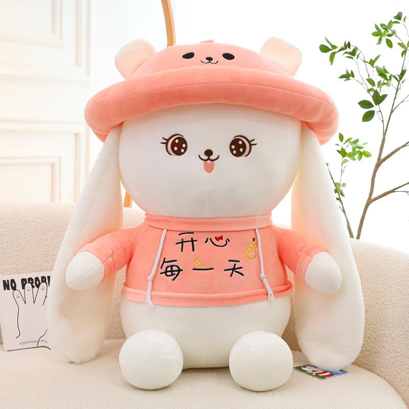 Creative Couple Sagging Ears Rabbit Plush Toys To Give Girlfriend Chinese Valentine's Day Gift Heartwarming Rabbit Pillow Grab Machine Doll Gift