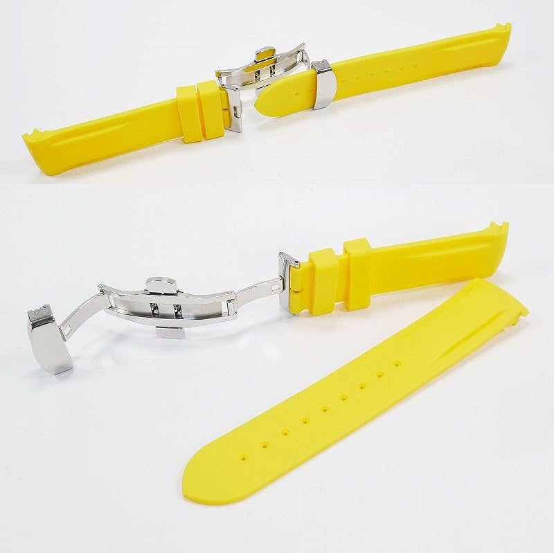 Swatch X OMEGA Exclusive Rubber Strap with D-Buckle (Yellow)