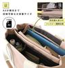 Lizdays Large A4 Tote Bag with Zipper and Dividers for Commuting and Work Women's (Gray Beige)