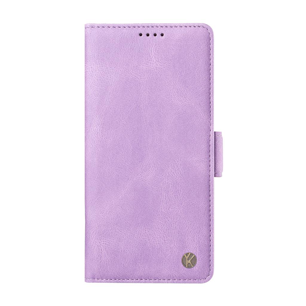 For Xiaomi Redmi Note 14 4G (164.84mm) Leather Case YIKATU YK-005 Skin-Touch Feeling Wallet Phone Cover