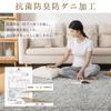 Softime Carpet Rug Shaggy Rug 185 X 185cm 2 Tatami Washable All Season Rug Antibacterial Odor Resistant Mite Resistant Fluffy Living Mat Floor Heating