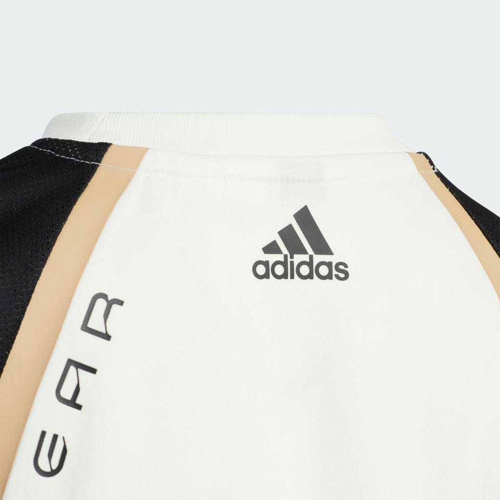 New Adidas T-Shirt Jade White/Black Children Aged 3-7 Years Old JC6888
