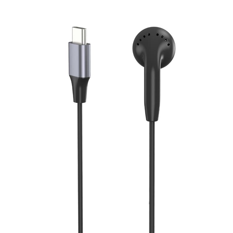 Earphone Single Side Earphone With Microphone for Smartphones Secure In Ear Design, Reinforced Cable, Wide Use