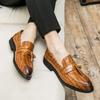 Men's British Tassel Loafers - Plus Size Casual Slip-on Leather Shoes