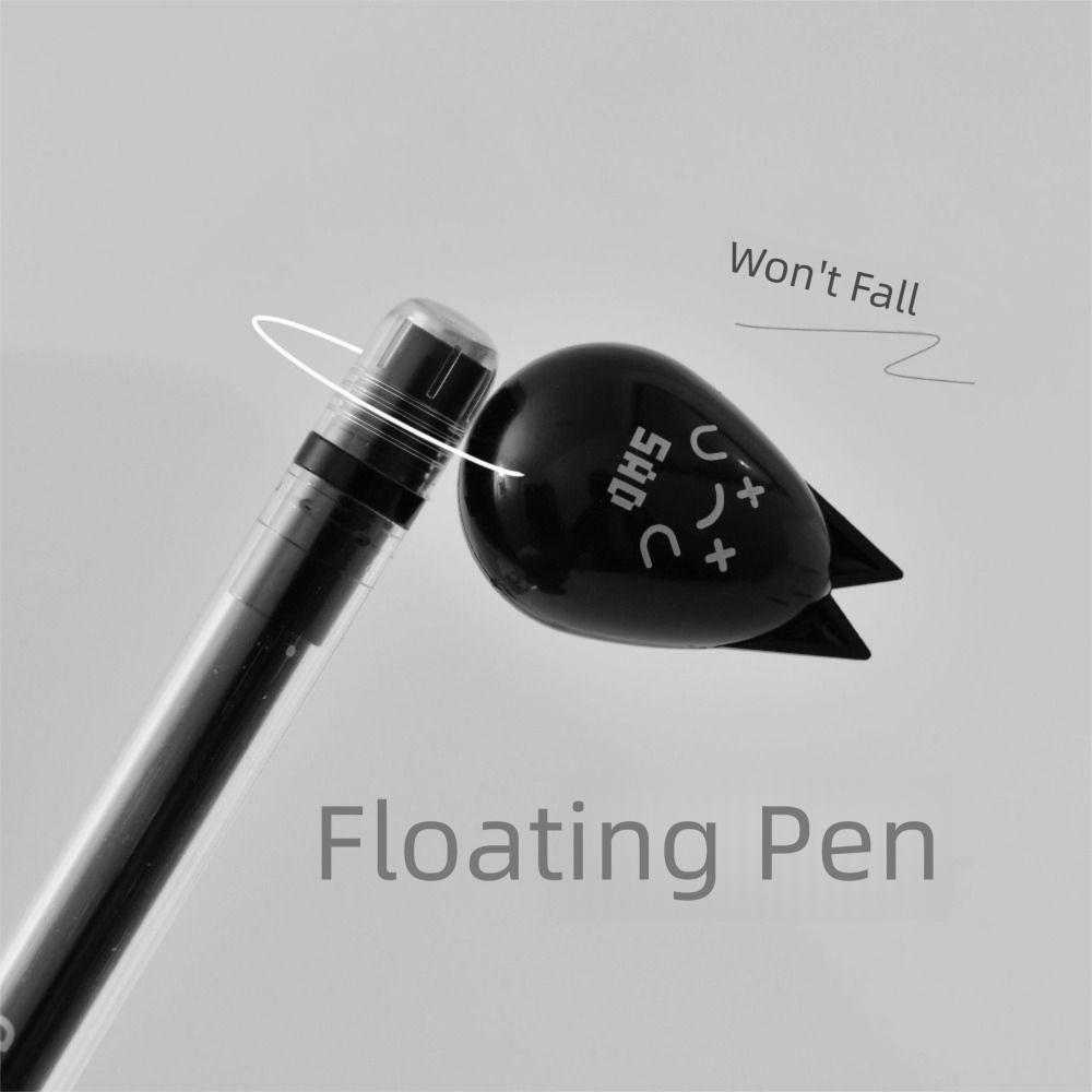 Student Stationery Magnetic Suspension Pen Portable Long Pen Cap Gel Pens