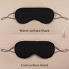 Double-sided Warm and Cool Sleep Eye Mask, Light-blocking and Breathable Ice Silk Eye Mask, Eye Protection Mask