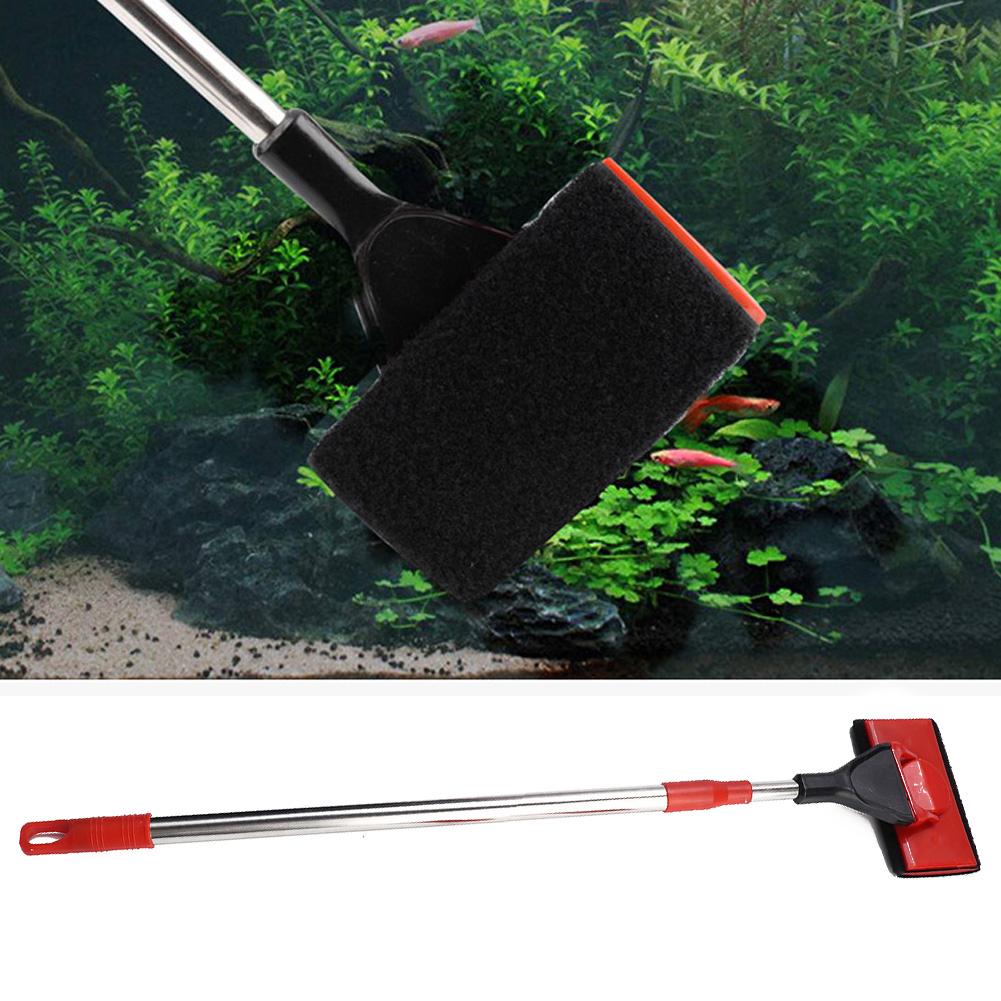 Telescopic Aquarium Fish Tank Cleaner Algae Scraper Brush Fish Tank Glass Scrubber