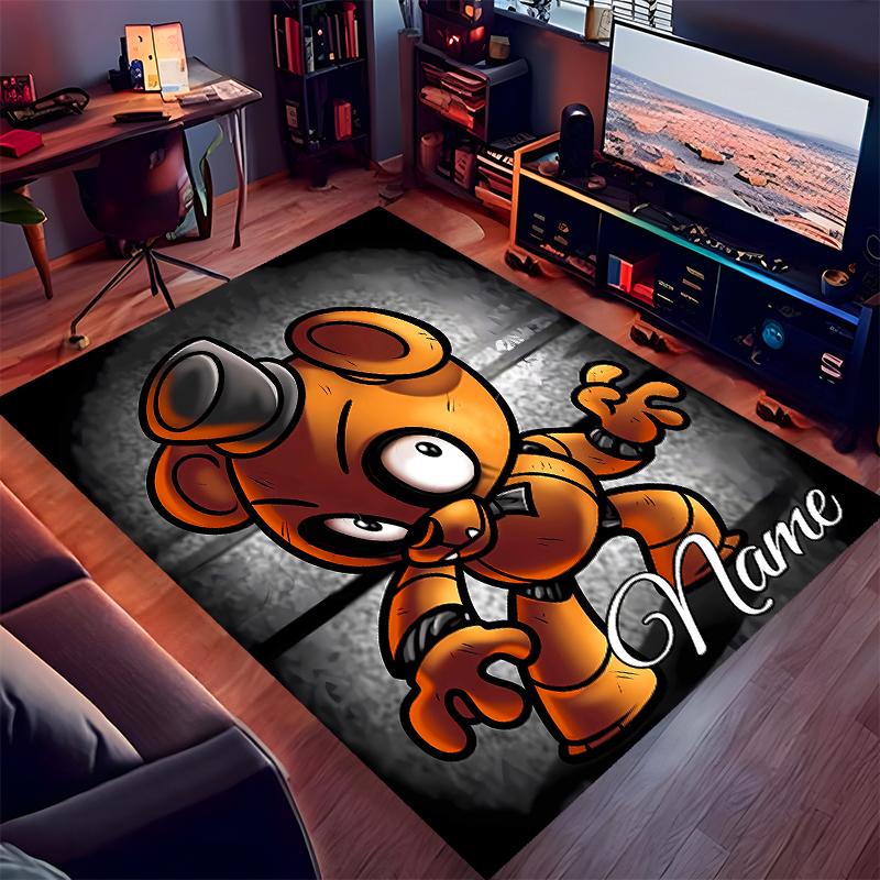 Custom personalization Five Nights at Freddy's Print Area Rug - Soft, Washable Non-Slip Indoor Mat,Living Room,Home&Office Decorative Rug