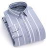 New Plus Size Velvet-Lined Men's Pure Cotton Plaid Shirt - Warm, Thickened for Autumn/Winter Cold Protection