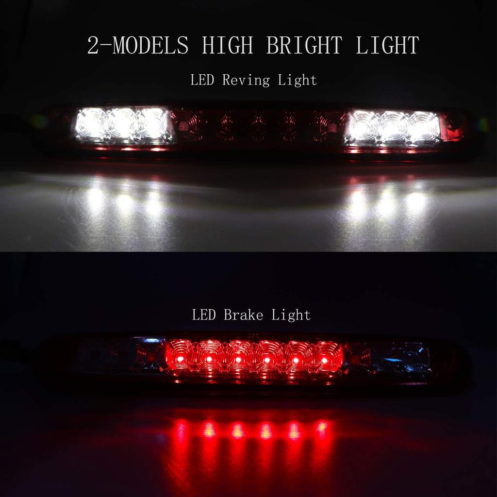 Third Brake Light LED High Mount Stop Light Center 3rd Rear Tail Cargo Light for 2007-2013 Chevy Silverado GMC Sierra