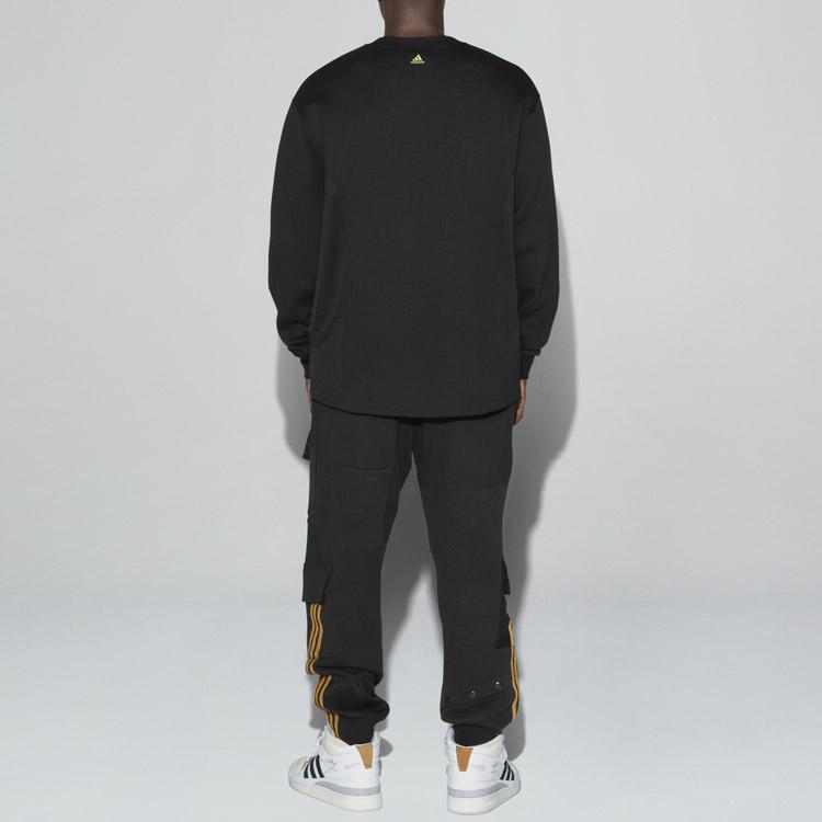 Adidas X Ivy Park Collaboration Round Neck Pullover Sweatshirt Unisex Sweatshirt Black GT6657