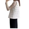 Womens Short Lightweight Down Vest 2026 Fall Winter Thin Warm Puffer Without Sleeves Slim Fit Urban Style