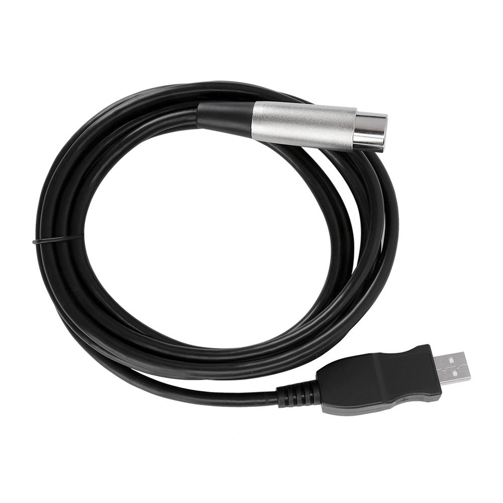 Microphone Mic Link Cable Adapter USB to XLR Microphone Link Cable Cord 3 Meter