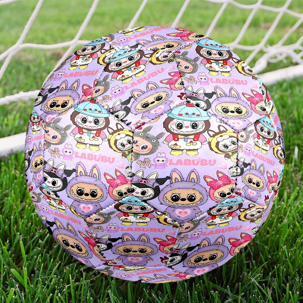 Labubu Print Size 5 Soccer Ball, Standard Match Football for Sports Game and Team Practice, Ideal Gift for Soccer Fans