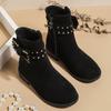 Girls Boots Spring and Autumn 2025 Winter Children Little Girls Big Children Bow Suede Short Boots Girls Middle Children