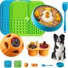 KILIN Dog Enrichment Toys 6 Pack - Dog Toys To Keep Them Busy, Lick Mat, Ball & Bowl with Peanut Butter, Frozen Treat Puzzle Dispenser for Anxiety