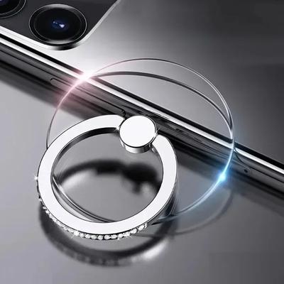 Transparent Circle Finger Ring Mobile Phone Holder Accessories Car Mount Universal Holder Cellphone Bracket  for Men and Women