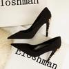Fashion Women's High Heels Luxury Crystal Bridal Shoes Silk Dress Pumps Sexy Pointe Toe High Heels Fashion Wedding Shoes for Women Pumps