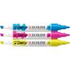 Felt-tip Pens - TALENS - Ecoline - Primary Colors Set - 3 Pieces - Double Tip