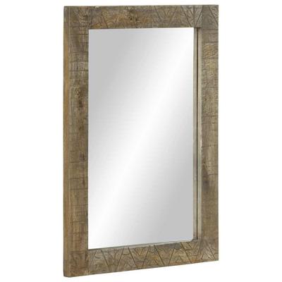 Bathroom Mirror 50X2.5X70 Cm Solid Mango Wood