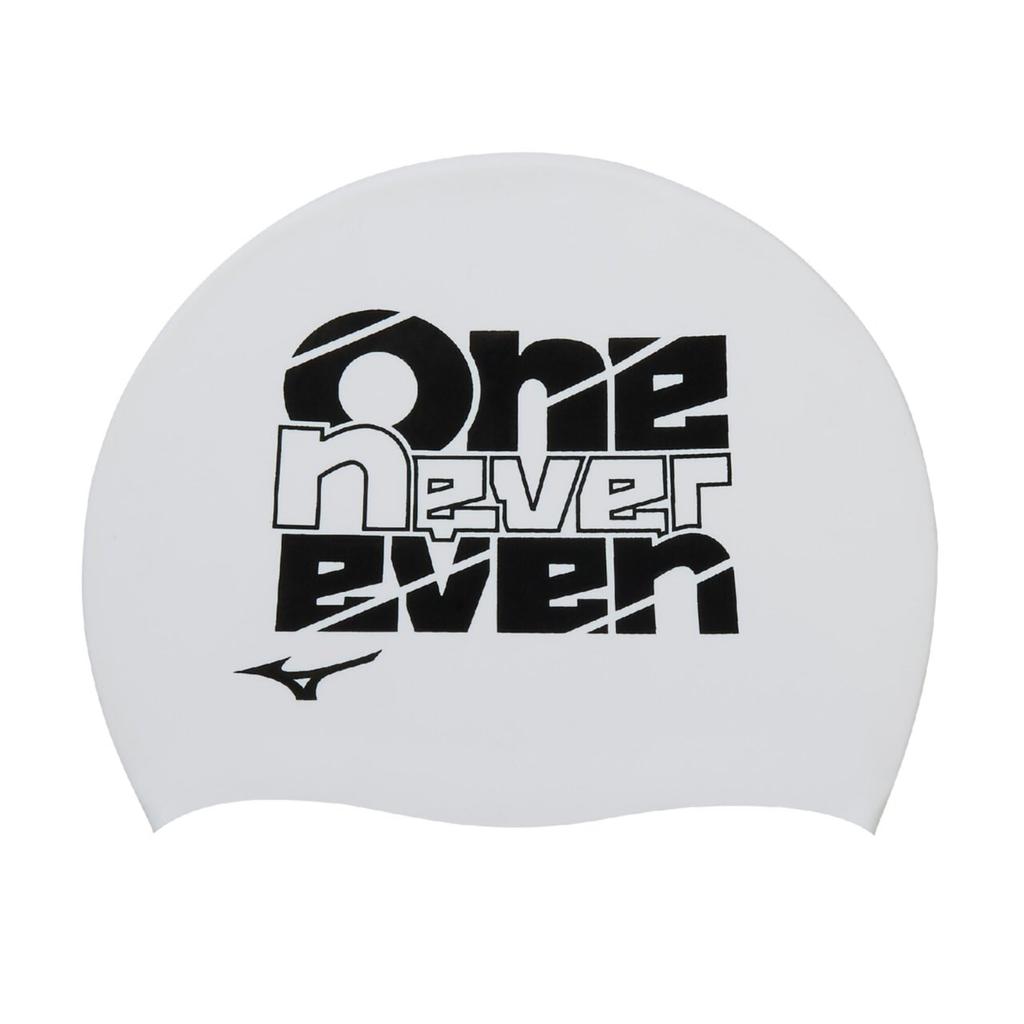 Mizuno Competitive Swimming Silicone Swim Cap N2JWC546 F White