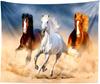 Horse Running Tapestry Western Steed Animal Wall Hanging Decor Indian Mandala Bohemian Hippie Trippy Large Tapestry for Bedroom