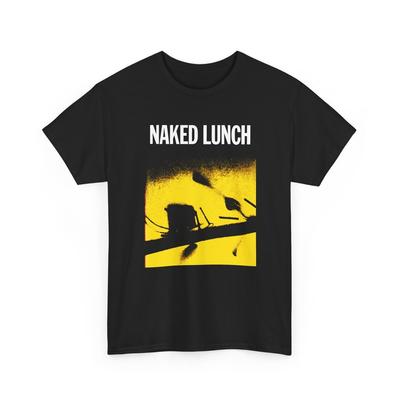 1959 nagie lunche Williama S. Burroughsa okładka książki koszulka