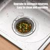 1Pcs Stainless Steel Kitchen Sink Filter Kitchen Garbage Food Residue Dishsink Filter With Handle Metal Sink Strainer