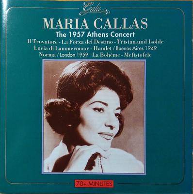 CD MARIA CALLAS - Das Athen-Konzert 1957 GL316 Gala Portugal Klassik Gebraucht