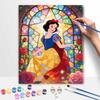 Disney Princess Stained Glass Oil Painting Hand Painting Coloring Painting Handmade Diy Home Decoration Gift