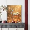 ArtX Canvas Vastu Golden Deer Wall Painting, Big Size Canvas Painting For Living Room, Bedroom, Multicolor,
